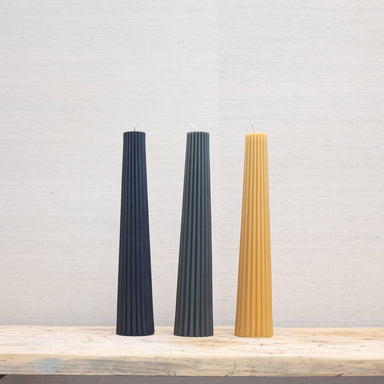 fluted pillar candles