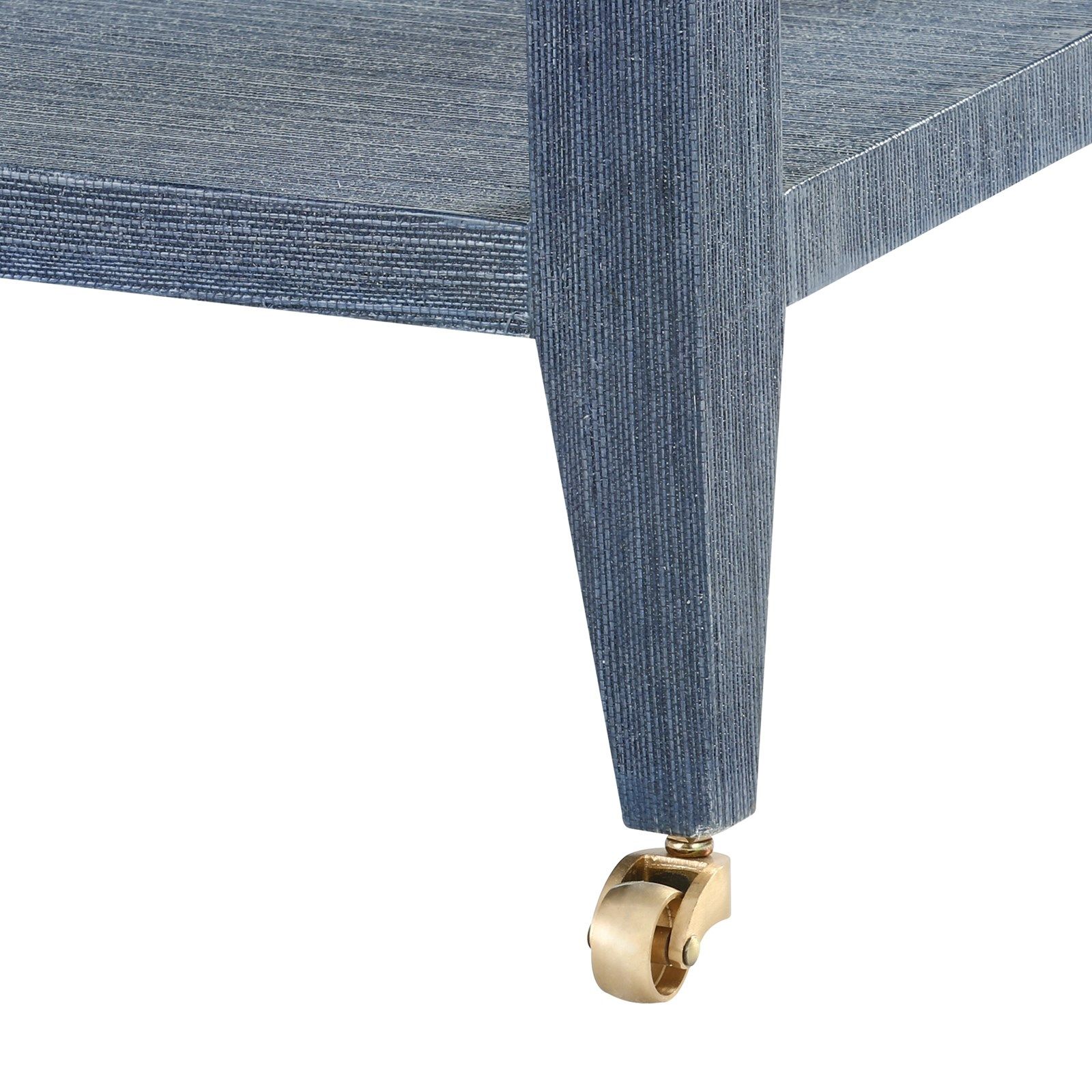 blue console table