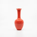 red mini vase, porcelain