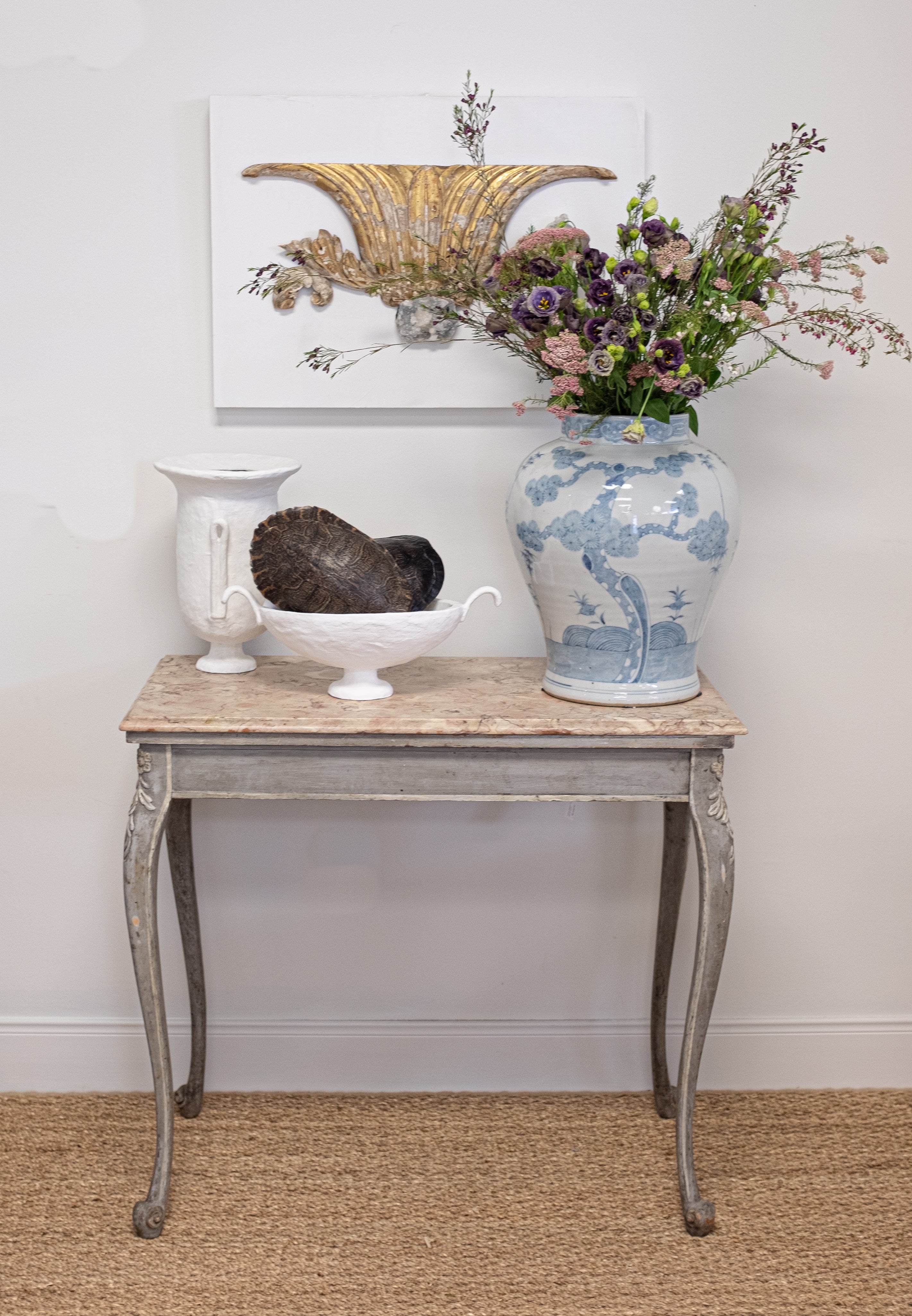 Antique French Marble-Top Table