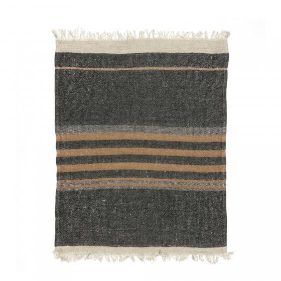 striped linen towel