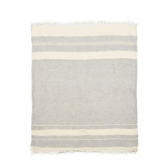 striped linen towel