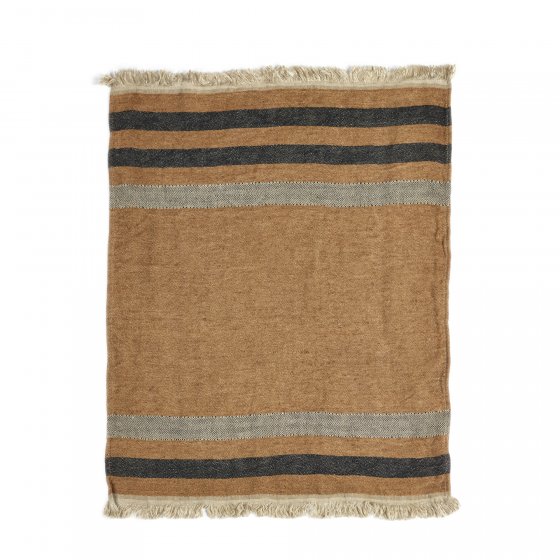 striped linen towel