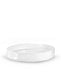 White ceramic bowl on a white background