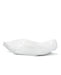 white ceramic wavy low bowl on a white background
