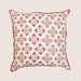 Decorative pillow with floral pattern on a beige background