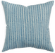 Blue striped pillow on a white background