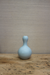 small icy blue bulbous vase