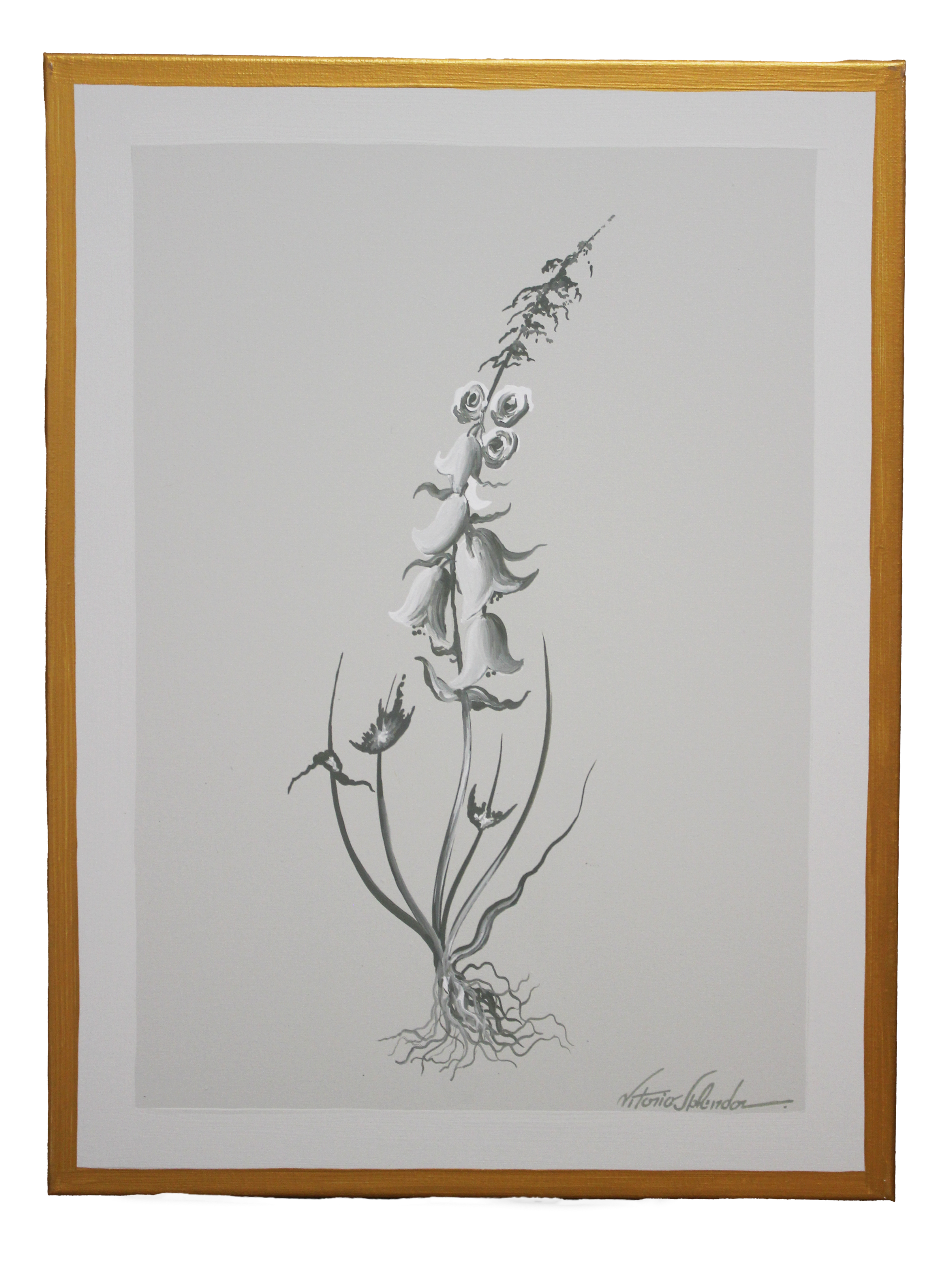 stalky botanical hand painted