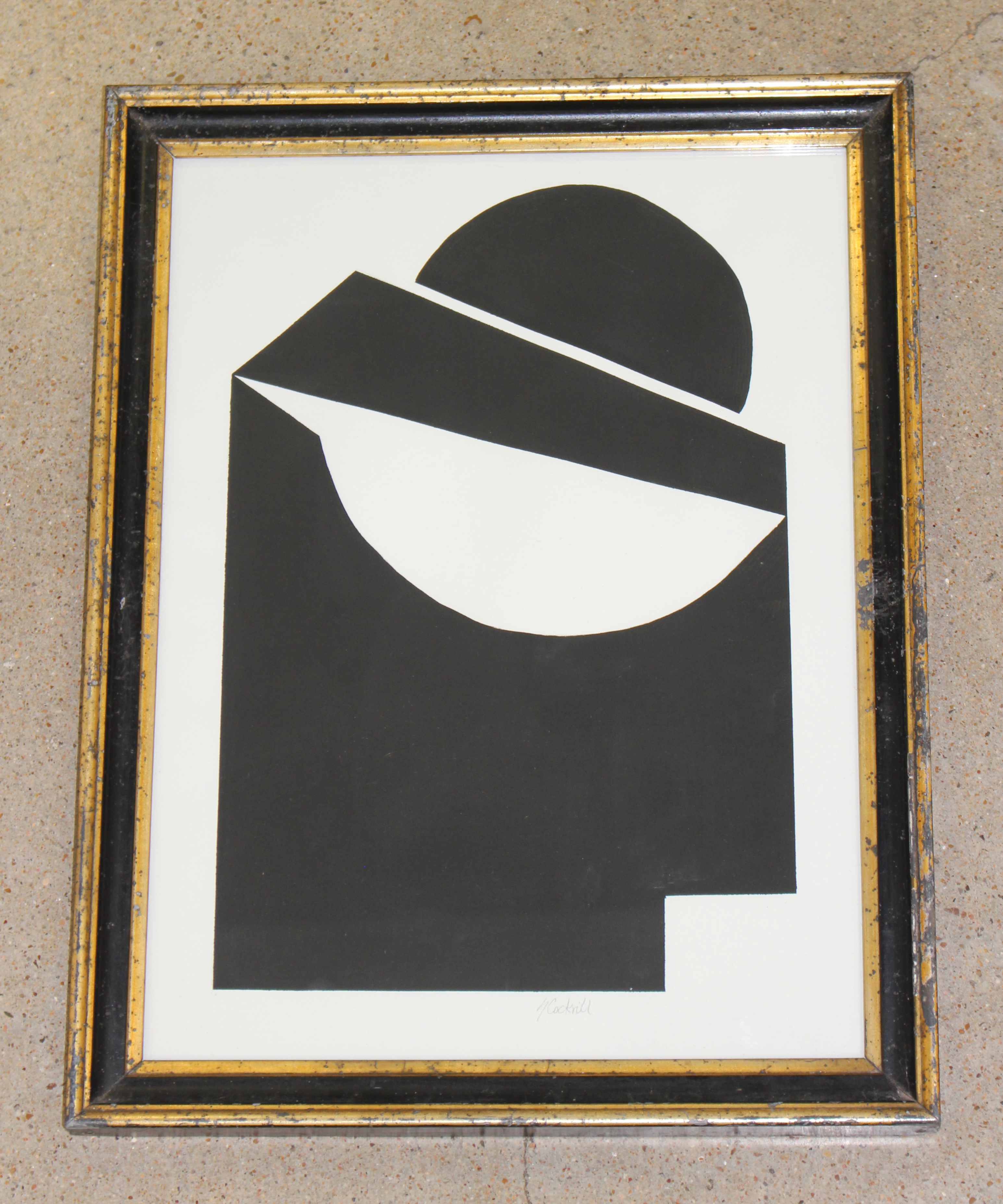 Framed Susan Cockrill Original Black & White Art