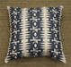dark blue block print pillow