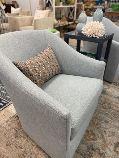 upholstered swivel chair
