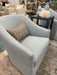 upholstered swivel chair