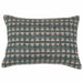Decorative pillow with geometric pattern on a white background