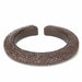 Brown textured bracelet on a white background
