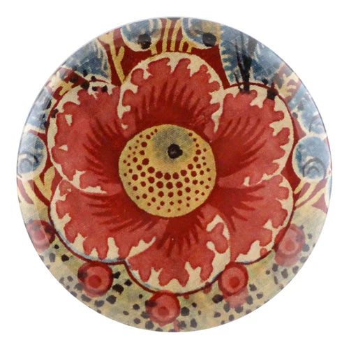 John Derian Decoupage Button Mirror