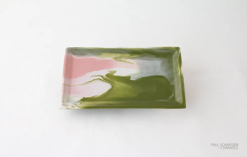 Paul Schneider Ceramics Rectangular Geode Trays