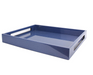 high gloss lacquer tray and blue faux shagreen