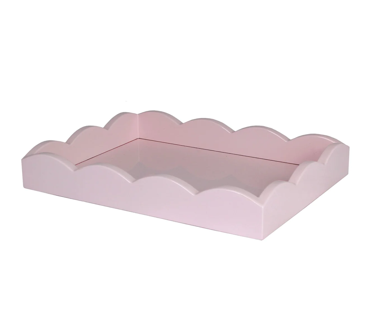 Lacquered Scalloped Tray