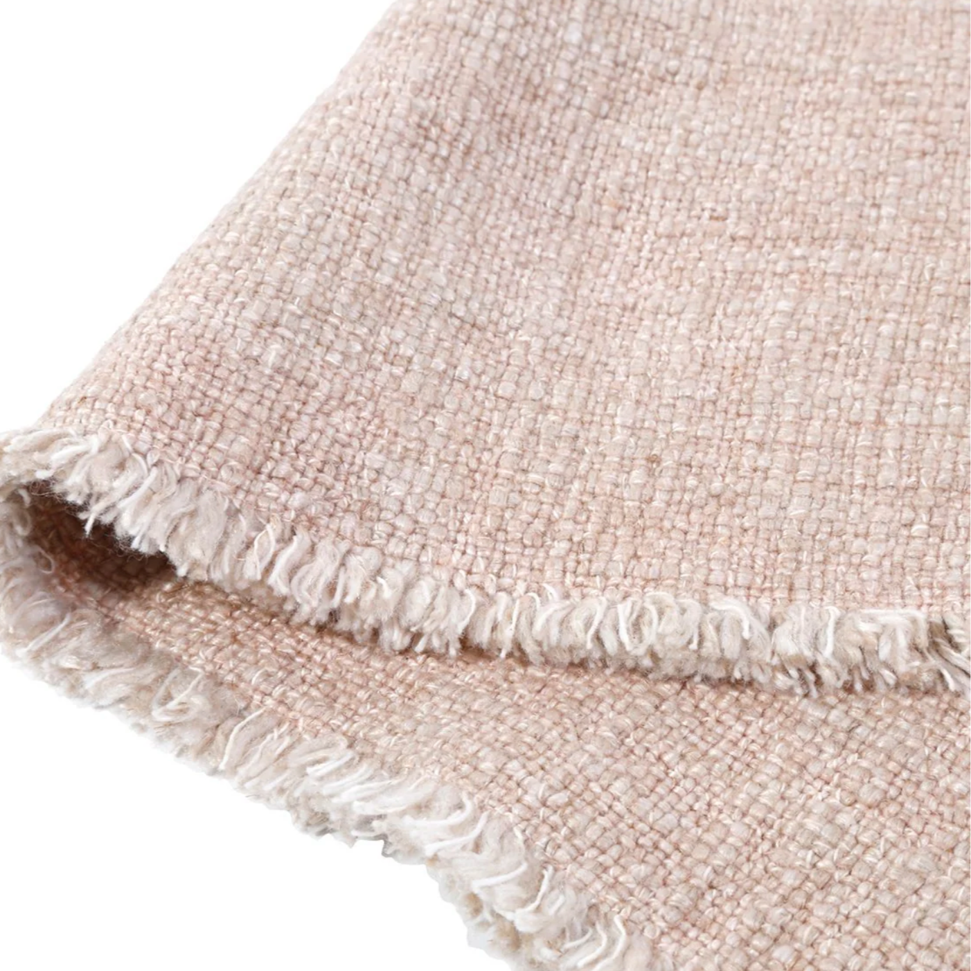 pale pink linen placemats