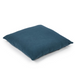 teal linen square pillow