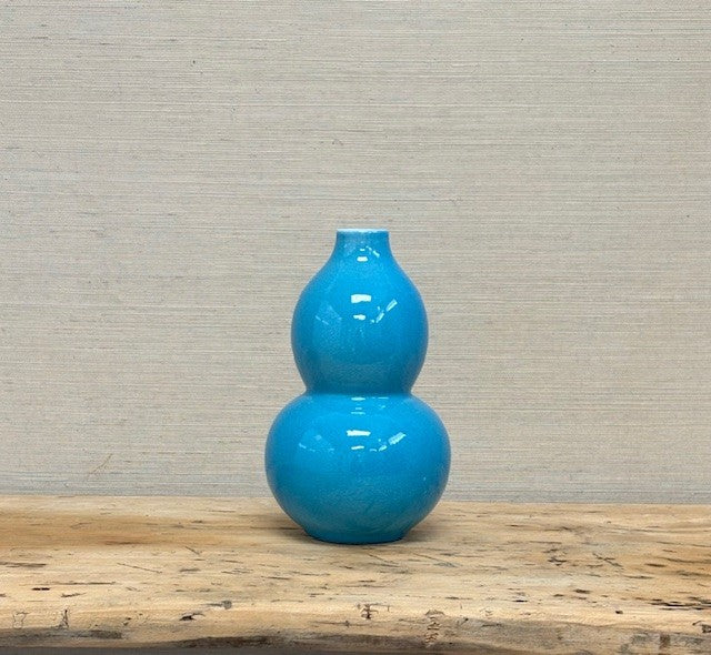 Handcrafted Turquoise Porcelain Vases