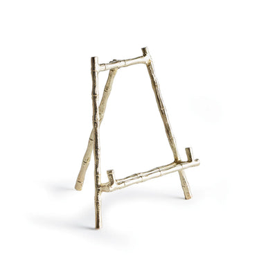Decorative metal frame resembling a tree branch on a white background