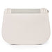White rectangular planter with a ribbed texture on a white background