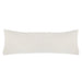 Rectangular white pillow on a white background