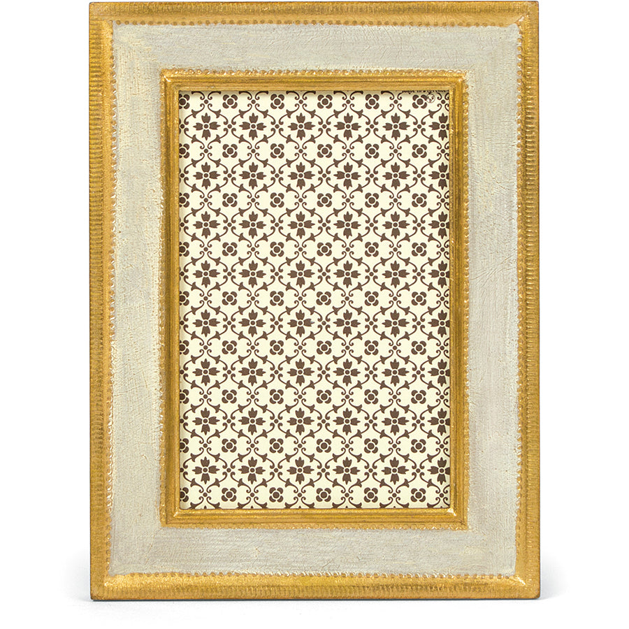 Decorative frame with a floral pattern on a white background