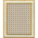 Decorative frame with a geometric pattern on a white background
