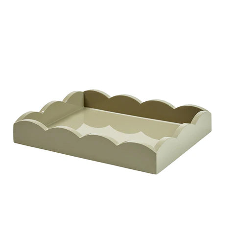 Lacquered Scalloped Tray