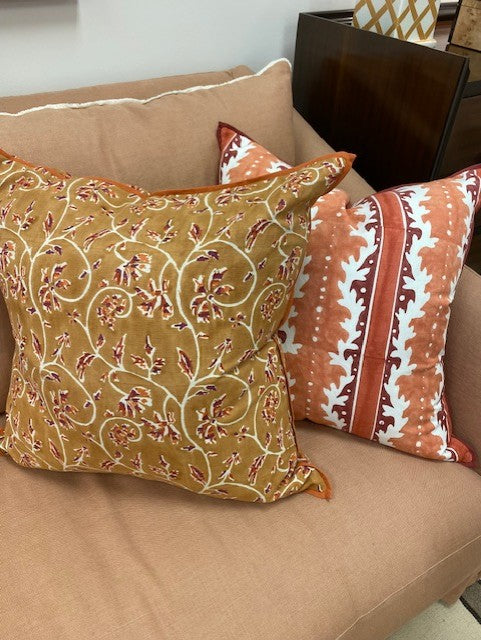 Gustavia Botanical Stripe Pillows