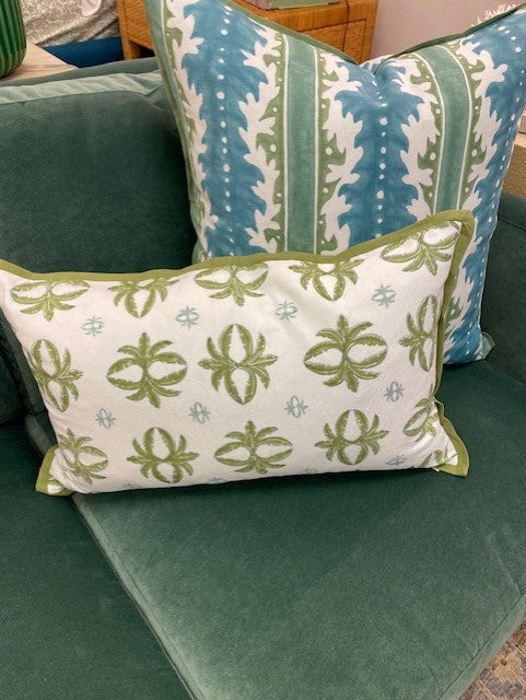 Prytania Verdant Linen Pillow