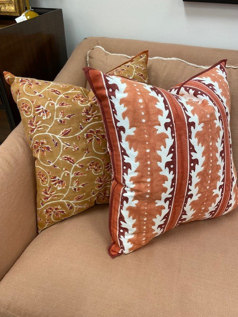 Gustavia Botanical Stripe Pillows
