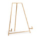 Gold metal stand on a white background