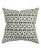 Decorative pillow with geometric pattern on a white background