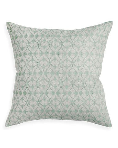 Decorative pillow with a subtle pattern on a white background