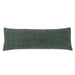 Green textured rectangular pillow on a white background