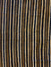 Striped fabric with brown, black, and beige pattern