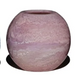 Pink resin vase on a white background