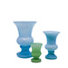 trio of glass vases