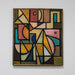 gold framed geometric painting