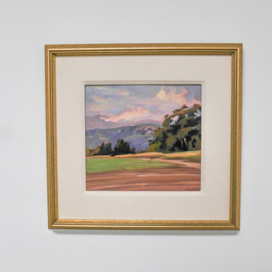 framed landscape painting