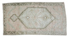 pale pink wool oushak rug