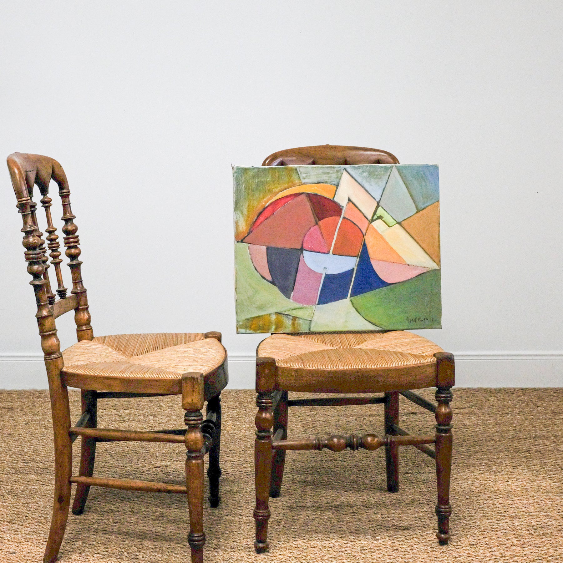 Pair of Vintage French Cafe Chairs