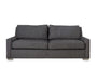 dark gray two-over-two track arm sofa