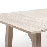 Light wooden table on a white background