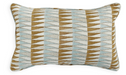 Decorative pillow with geometric pattern on a white background