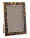 Tortoiseshell patterned photo frame with Addison Ross branding on a white background